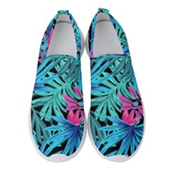 Leaves Picture Tropical Plant Women s Slip On Sneakers by Simbadda