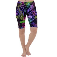 Leaves Nature Design Plant Cropped Leggings  by Simbadda