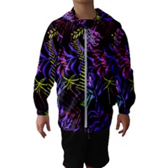 Leaves Nature Design Plant Kids  Hooded Windbreaker by Simbadda