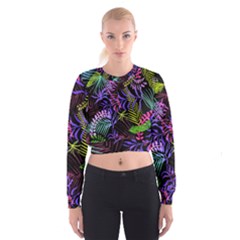 Leaves Nature Design Plant Cropped Sweatshirt by Simbadda