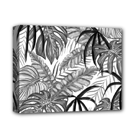 Drawing Leaves Nature Picture Deluxe Canvas 14  X 11  (stretched) by Simbadda