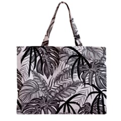 Drawing Leaves Nature Picture Zipper Mini Tote Bag by Simbadda