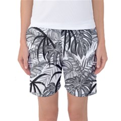 Drawing Leaves Nature Picture Women s Basketball Shorts by Simbadda