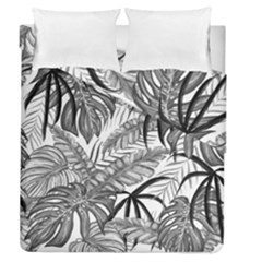 Drawing Leaves Nature Picture Duvet Cover Double Side (queen Size) by Simbadda