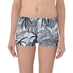 Drawing Leaves Nature Picture Reversible Boyleg Bikini Bottoms by Simbadda