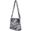 Drawing Leaves Nature Picture Zipper Messenger Bag View2