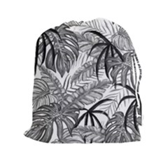 Drawing Leaves Nature Picture Drawstring Pouch (xxl) by Simbadda