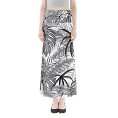 Drawing Leaves Nature Picture Full Length Maxi Skirt by Simbadda