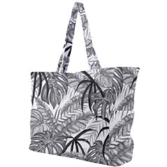 Drawing Leaves Nature Picture Simple Shoulder Bag by Simbadda