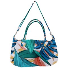 Leaves Tropical Summer Exotic Removal Strap Handbag by Simbadda