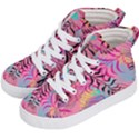 Illustration Reason Leaves Design Kids  Hi-Top Skate Sneakers View2