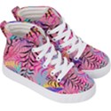 Illustration Reason Leaves Design Kids  Hi-Top Skate Sneakers View3