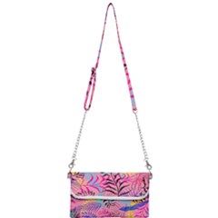 Illustration Reason Leaves Design Mini Crossbody Handbag by Simbadda