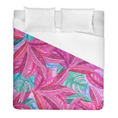 Leaves Tropical Reason Stamping Duvet Cover (full/ Double Size) by Simbadda