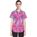 Leaves Tropical Reason Stamping Women s Short Sleeve Shirt View1