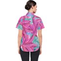 Leaves Tropical Reason Stamping Women s Short Sleeve Shirt View2