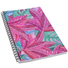 Leaves Tropical Reason Stamping 5 5  X 8 5  Notebook by Simbadda