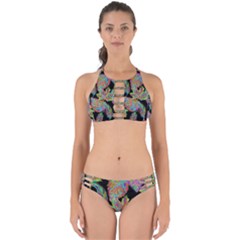 Autumn Pattern Dried Leaves Perfectly Cut Out Bikini Set by Simbadda