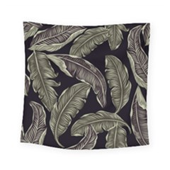 Jungle Leaves Tropical Pattern Square Tapestry (small)