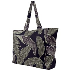 Jungle Leaves Tropical Pattern Simple Shoulder Bag by Simbadda