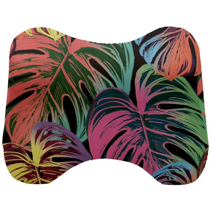 Leaves Tropical Jungle Pattern Head Support Cushion