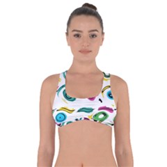 Distorted Circles On A White Background                     Got No Strings Sports Bra by LalyLauraFLM