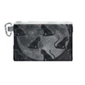 Black Cat Full Moon Canvas Cosmetic Bag (Medium) View1