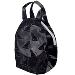 Black Cat Full Moon Travel Backpacks by bloomingvinedesign