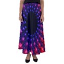 Red purple 3d fractals                Flared Maxi Skirt View1