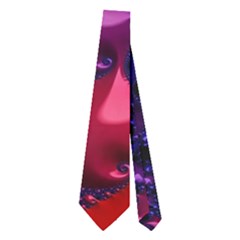 Red Purple 3d Fractals                  Necktie by LalyLauraFLM