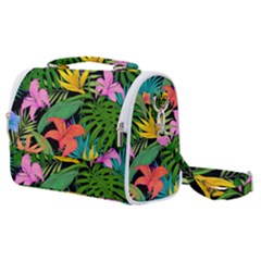 Tropical Leaves                Satchel Shoulder Bag by LalyLauraFLM