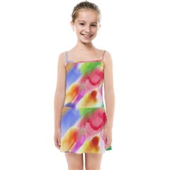 Colorful Watercolors                   Kids Summer Sun Dress by LalyLauraFLM