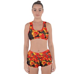 Orange Tulips At The Commons Racerback Boyleg Bikini Set by Riverwoman