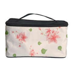 Pink Flowers Pattern Spring Nature Cosmetic Storage by TeesDeck