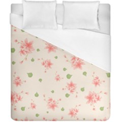 Pink Flowers Pattern Spring Nature Duvet Cover (california King Size) by TeesDeck