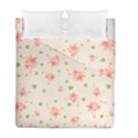 pink flowers pattern spring nature Duvet Cover Double Side (Full/ Double Size) View2