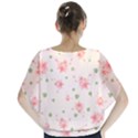 pink flowers pattern spring nature Batwing Chiffon Blouse View2