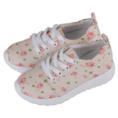 Pink Flowers Pattern Spring Nature Kids  Lightweight Sports Shoes by TeesDeck