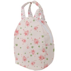 Pink Flowers Pattern Spring Nature Travel Backpacks by TeesDeck