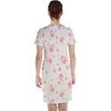 pink flowers pattern spring nature Short Sleeve Nightdress View2