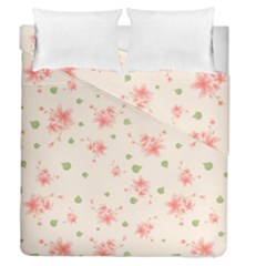 Pink Flowers Pattern Spring Nature Duvet Cover Double Side (queen Size) by TeesDeck