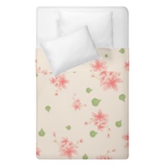 Pink Flowers Pattern Spring Nature Duvet Cover Double Side (single Size) by TeesDeck