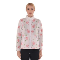 Pink Flowers Pattern Spring Nature Winter Jacket