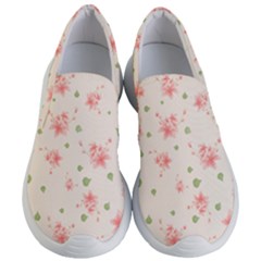 Pink Flowers Pattern Spring Nature Women s Lightweight Slip Ons