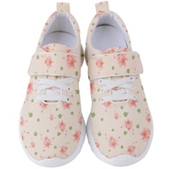 Pink Flowers Pattern Spring Nature Women s Velcro Strap Shoes by TeesDeck