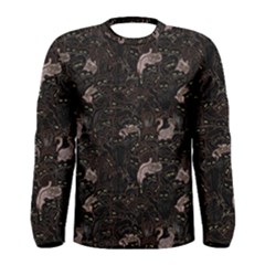 Cats Pattern Men s Long Sleeve Tee