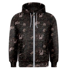 Cats Pattern Men s Zipper Hoodie