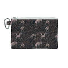 Cats Pattern Canvas Cosmetic Bag (medium) by bloomingvinedesign