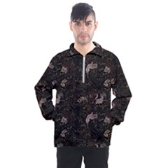 Cats Pattern Men s Half Zip Pullover