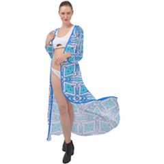 Geometric Doodle 1 Maxi Chiffon Beach Wrap